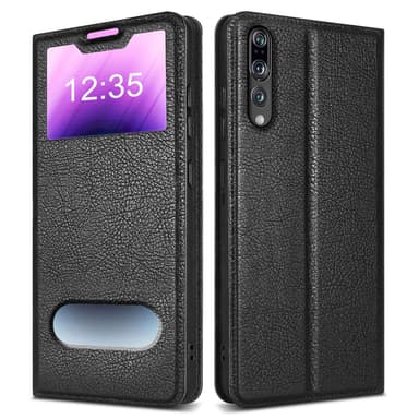 Huawei P20 PRO / P20 PLUS lommebokdeksel cover (svart)
