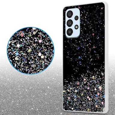 Samsung Galaxy A33 5G Silikondeksel Glitter (svart)