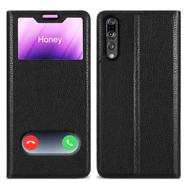 Huawei P20 PRO / P20 PLUS lommebokdeksel cover (svart)