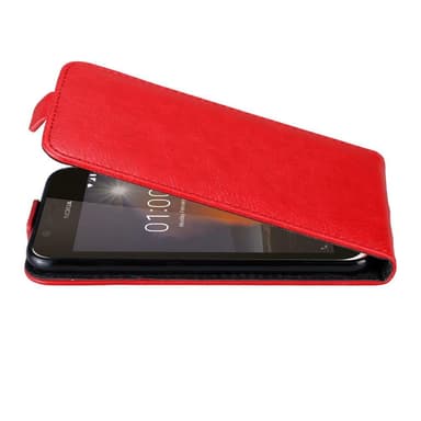 Nokia 1 2018 deksel flip cover (rød)