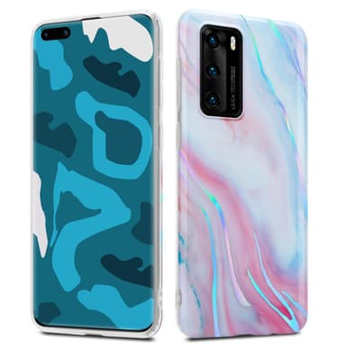 Huawei P40 lommebokdeksel etui (hvit)