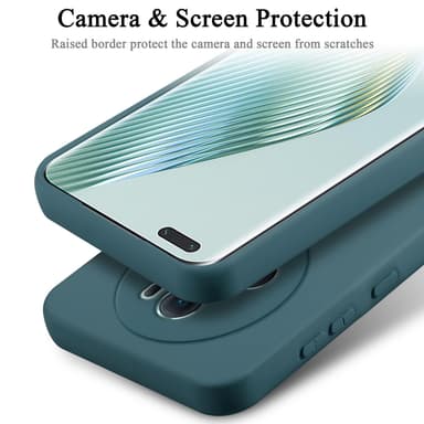 Honor Magic 5 Pro silikondeksel case (Grønn)