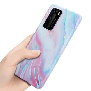 Huawei P40 lommebokdeksel etui (hvit)
