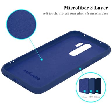 Xiaomi RedMi NOTE 8 PRO silikondeksel case (blå)