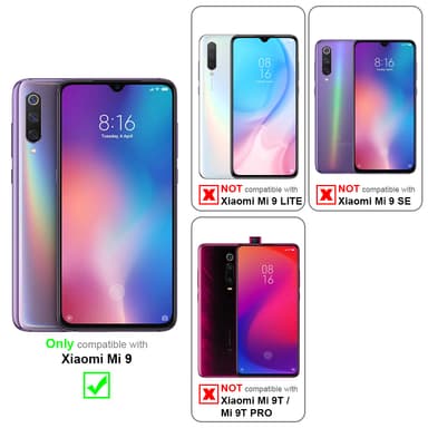 Xiaomi Mi 9 Skjermbeskytter Skärmskydd (svart)