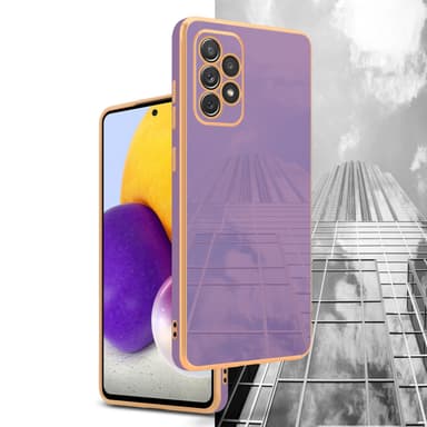 Samsung Galaxy A72 4G / 5G silikondeksel case (lilla)