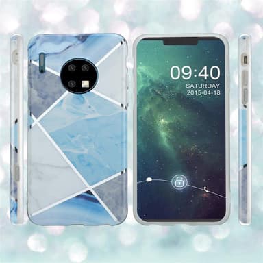 Huawei MATE 30 lommebokdeksel etui (blå)