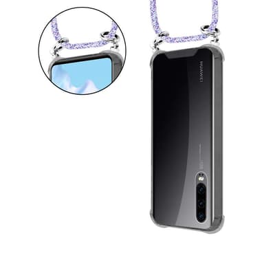 Huawei P30 Deksel med Halskjede (lilla)