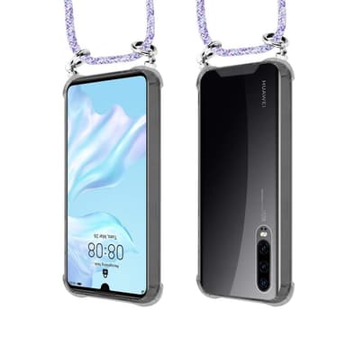 Huawei P30 Deksel med Halskjede (lilla)
