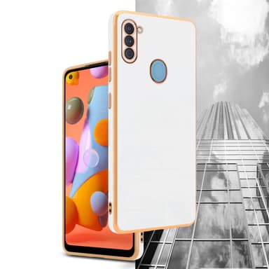 Samsung Galaxy A11 / M11 silikondeksel case (hvit)