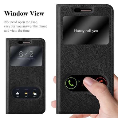 LG K10 2017 lommebokdeksel cover (svart)