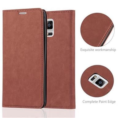 Samsung Galaxy NOTE 4 lommebokdeksel case (brun)