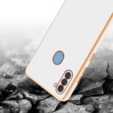 Samsung Galaxy A11 / M11 silikondeksel case (hvit)