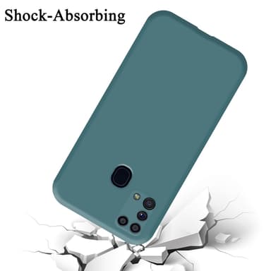Samsung Galaxy M31 silikondeksel case (grønn)