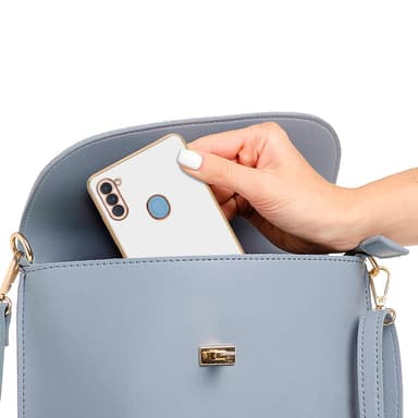 Samsung Galaxy A11 / M11 silikondeksel case (hvit)