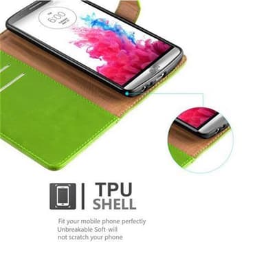 LG G3 lommebokdeksel etui (grønn)