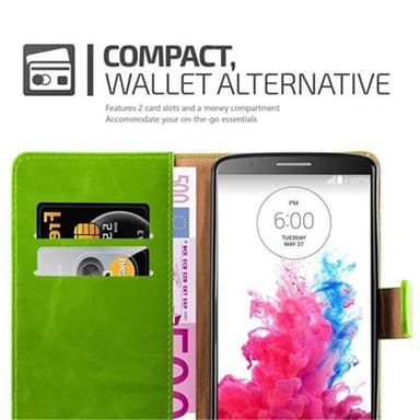 LG G3 lommebokdeksel etui (grønn)