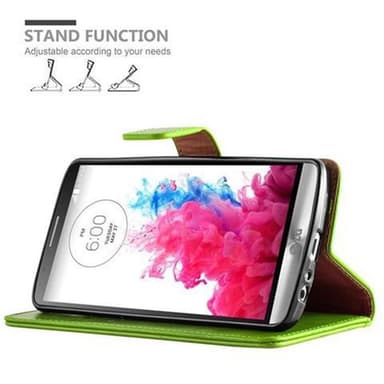LG G3 lommebokdeksel etui (grønn)