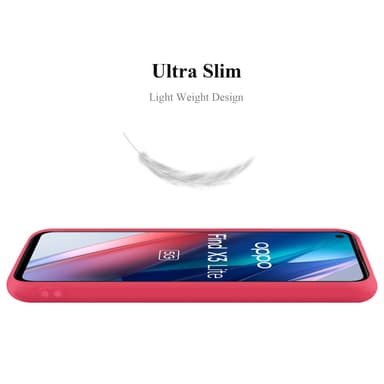 Deksel Oppo FIND X3 LITE Silikon cover (rød)