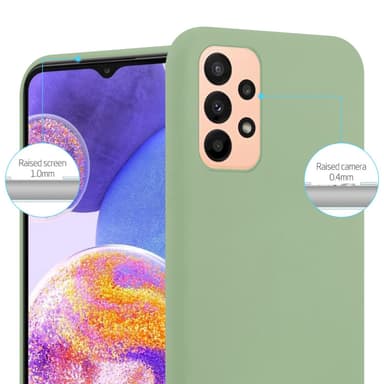 Deksel Samsung Galaxy A23 4G Silikon cover (grønn)