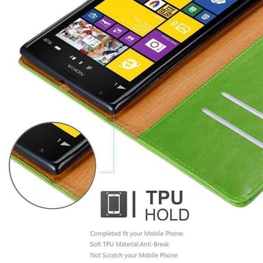Nokia Lumia 1520 lommebokdeksel etui (grønn)