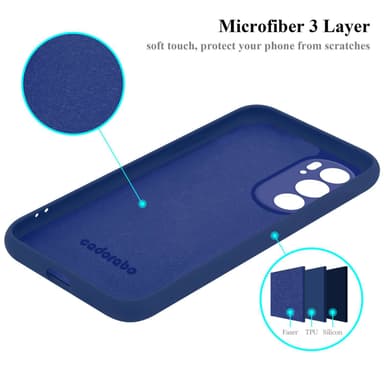 Motorola EDGE+ silikondeksel case (Blå)