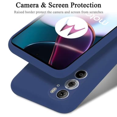 Motorola EDGE+ silikondeksel case (Blå)