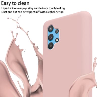 Deksel Samsung Galaxy A32 4G med Halskjede (rosa)