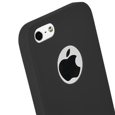 Deksel iPhone 5 / 5S / SE 2016 Silikon cover (svart)