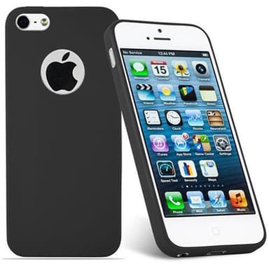 Deksel iPhone 5 / 5S / SE 2016 Silikon cover (svart)