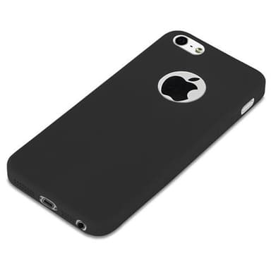 Deksel iPhone 5 / 5S / SE 2016 Silikon cover (svart)