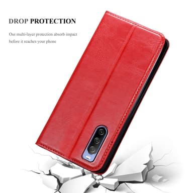 Sony Xperia 10 III lommebokdeksel case (rød)