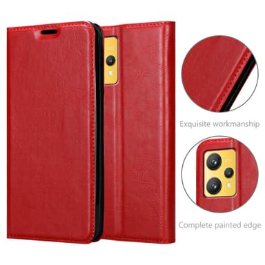 Realme 9 4G / 9 PRO+ lommebokdeksel case (rød)