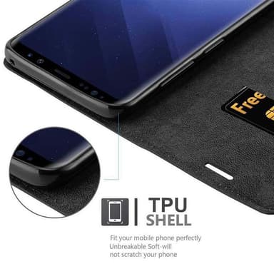 Samsung Galaxy S9 PLUS lommebokdeksel case (svart)