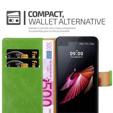LG X SCREEN lommebokdeksel etui (grønn)