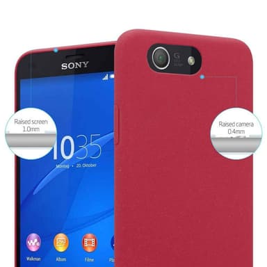 Sony Xperia Z3 COMPACT Hardt Deksel Cover (rød)