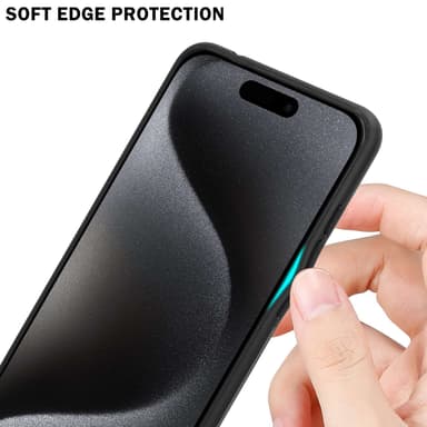 Deksel iPhone 15 PRO MAX Case Cover (Svart)