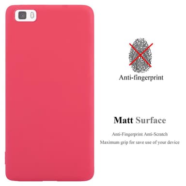 Deksel Huawei P8 LITE 2015 Silikon cover (rød)