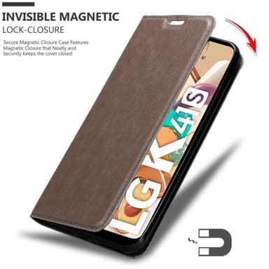 LG K41S lommebokdeksel case (brun)