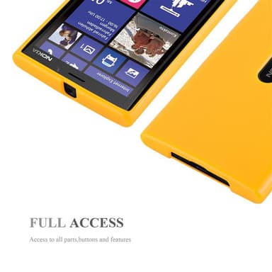 Nokia Lumia 920 Deksel Case Cover (gul)