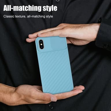 iPhone X / XS silikondeksel case (turkis)