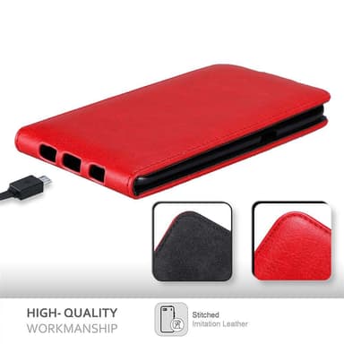 Samsung Galaxy S6 EDGE PLUS deksel flip cover (rød)
