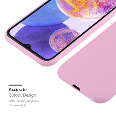 Deksel Samsung Galaxy A23 4G Silikon cover (rosa)