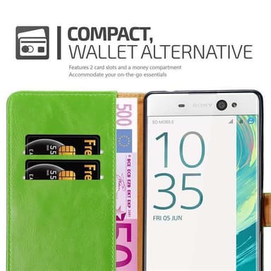 Sony Xperia XA ULTRA lommebokdeksel etui (grønn)