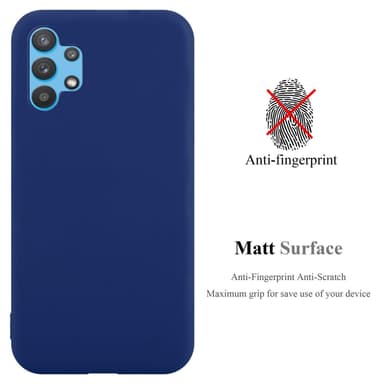 Deksel Samsung Galaxy A32 4G Silikon cover (blå)