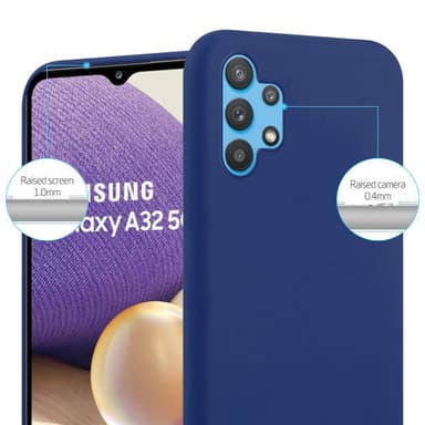 Deksel Samsung Galaxy A32 4G Silikon cover (blå)
