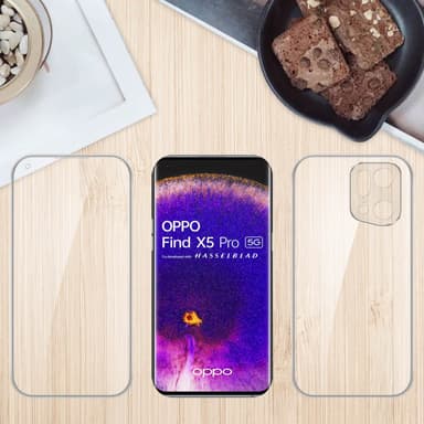 Oppo FIND X5 PRO Deksel 360 Case Cover (gjennomsiktig)