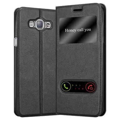 Samsung Galaxy A8 2015 lommebokdeksel cover (svart)