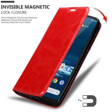 Nokia 5.3 lommebokdeksel case (rød)