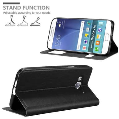 Samsung Galaxy A8 2015 lommebokdeksel cover (svart)